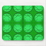 green flower pattern