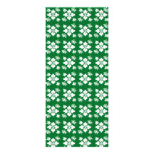 Green flower pattern rack card design