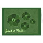 Green Flowers Card