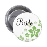 green flowers pin