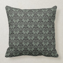 Green Fluer de Lis Pillow Oreillers