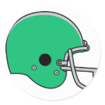 Green football helmet sticker