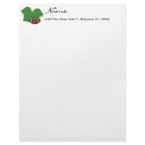 Green Football Letterhead