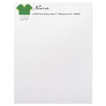 Green Football Letterhead