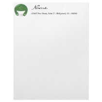Green Football Letterhead