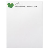 Green Football Letterhead