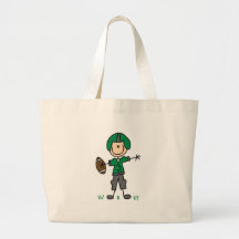 Green Football Player  T-shirts and Gifts Canvas Bags