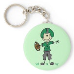 Green Football Player  T-shirts and Gifts Key Chains