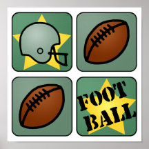 Green Football Posters