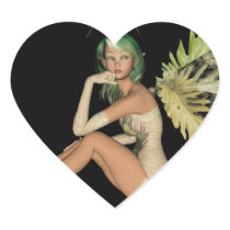 Green Forest Fairy 3D - Sitting Sideways