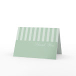 Green Formal Thank You Cards