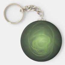 Green Fractal Keychain