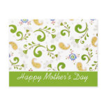 Green Fractal of Flowers Postcards