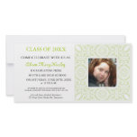 Green Frame - Photo Graduation Party invites Photo Card