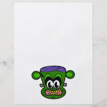 Green Frankenstein monkey Flyer Design
