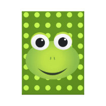 Green Frog Canvas Print