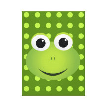 Green Frog Canvas Print