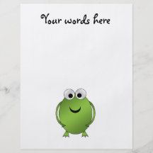 Green frog flyer