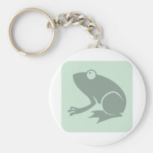 Green Frog Icon Key Chain