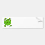 Green Frog. Looking confused. Bumper Stickers