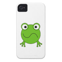 Green Frog. Looking confused. iPhone 4 Covers
