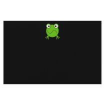 Green Frog. Looking confused. Stationery Paper