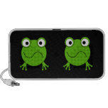Green Frog. Looking confused. Travel Speaker