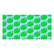 Green Frog Pattern. Custom Photo Card