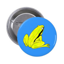 Green frog pin
