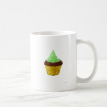 Green Frosted Chocolate Cupcake Mug