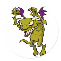 Green Gargoyle Stickers
