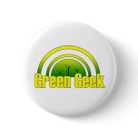 Green Geek - Button
