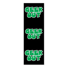 Green Geek Out Bookmark Business Cards