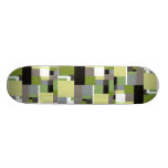 Green Geometric Design Skateboards