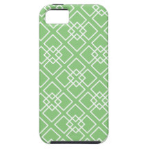 Green Geometric Diamond Pattern iPhone 5 Covers