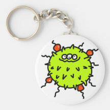 Green Germ Keychain