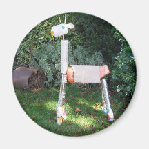 Green Giraffe Fridge Magnet