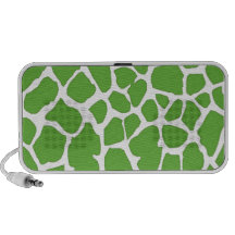 green giraffe skin PC speakers