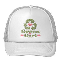 Green Girl Recycle Recycling Hat