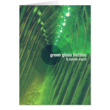 Green Glass Bottles Cards