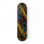 Green glass eye skate board deck