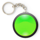 Green Glass Keychain
