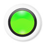 Green Glass Fridge Magnet