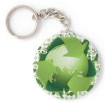 Green Global Recycling keychains