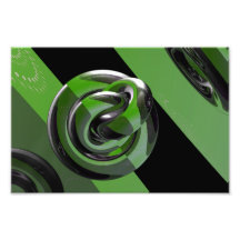 Green & glossy photograph