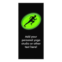 Green Glow Fitness and Personal Training Logo Rack Card Template
