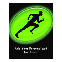 Green Glow Fitness Logo Custom Invites