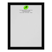 Green Glow Fitness Logo Letterhead Template