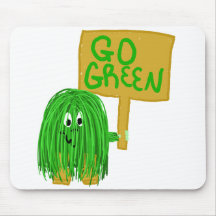 green go green mouse pad