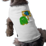 Green go green planet dog t shirt